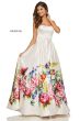 Sherri Hill 52626 Floral Skirt Strapless Dress
