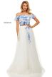 Sherri Hill 52910 Printed Top Two Piece Prom Gown