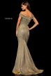 Sherri Hill 52825 Off-The-Shoulder Metallic Prom Gown