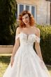 Sophia Tolli ST617 Indigo Off The Shoulder Sparkly Bridal Gown