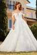 Sophia Tolli ST617 Indigo Off The Shoulder Sparkly Bridal Gown