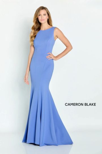 Cameron Blake 220635 Buttoned V-Back Dress