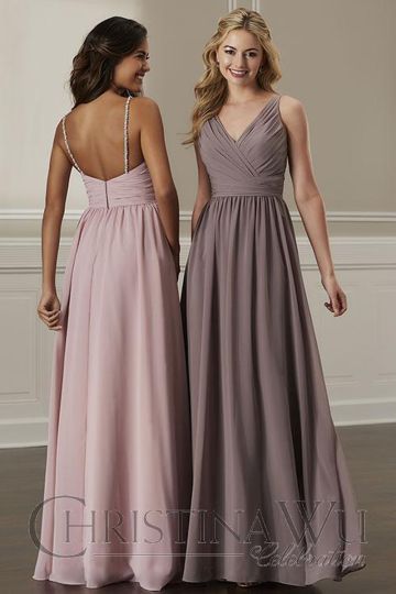 Christina Wu 22874 Ruched Top Bridesmaid Dress - Stock Only