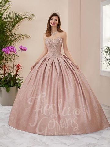 House of Wu 56404 Pleated Skirt Quinceanera Dress