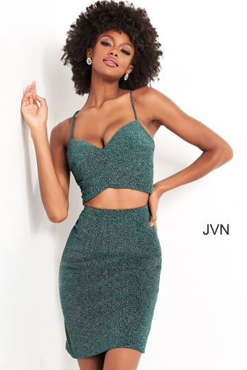Jovani JVN04562 Tie Back Two Piece Dress