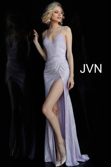 Jovani JVN67102 Spaghetti Straps Long Party Dress