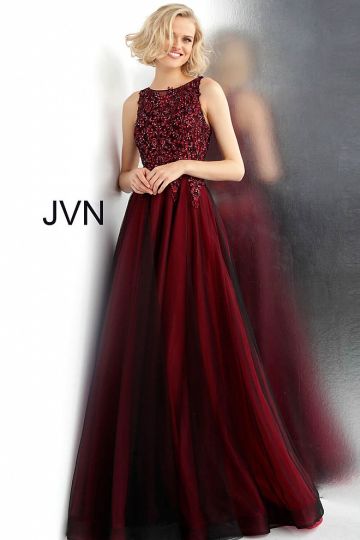 Jovani JVN67782 Embroidered Bodice Dress - MadameBridal.com