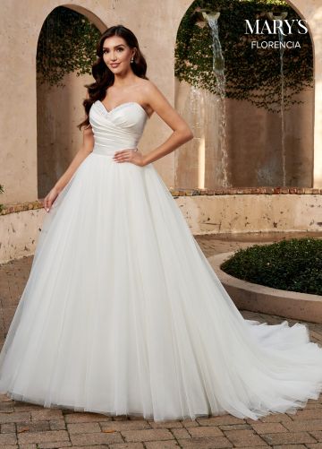 Marys Bridal MB3130 Strapless Sweetheart Neckline Bridal Gown