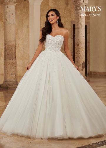 Marys Bridal MB6085 Strapless Sweetheart Neckline Wedding Dress