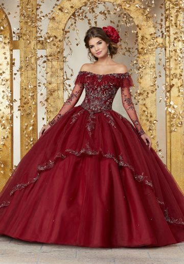 Mori Lee 89235 Off-the-Shoulder Sweet 16 Gown