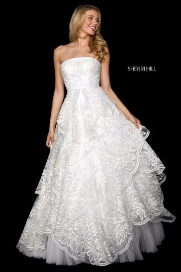 Sherri Hill 53209 Tiered Skirt Prom Dress