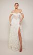 Alyce Paris 61308 3D Flowers Off The Shoulder Dress