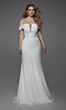 Alyce Paris 7020 Off The Shoulder Wedding Dress with Overskirt