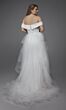 Alyce Paris 7020 Off The Shoulder Wedding Dress with Overskirt