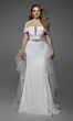 Alyce Paris 7020 Off The Shoulder Wedding Dress with Overskirt