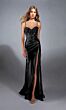 Alyce Paris 61827 Illusion Corset Skirt Slit Dress