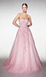 Aerie Couture 393 Brush Train Strapless Dress