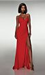 Aerie Couture 397 High Slit Lace-Up Dress