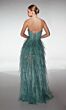 Aerie Couture 405 Slit Skirt Plunging Neckline Dress