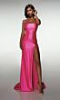 Aerie Couture 410 High Slit Straight Neckline Dress