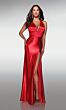 Aerie Couture 415 High Slit Plunging Halter Neck Dress