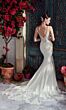 Alyce Paris 7027 Petal Train Sheer Bodice Wedding Gown