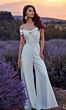 Alyce Paris 70013 Off The Shoulder Wide Leg Wedding Jumpsuit