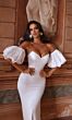 Alyce Paris 7056 Detachable Sleeves Strapless Wedding Gown