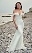 Alyce Paris 7062 Floral Appliques Off The Shoulder Dress