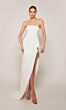 Alyce Paris 70042 Asymmetric Hem Strapless Bridal Gown
