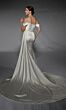 Alyce Paris 7106 Removable Train Cowl Neck Wedding Dress
