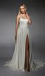 Alyce Paris 7111 High Slit Scoop Neck Wedding Gown