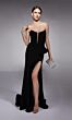 Alyce Paris 7113 Plunging Neck High Slit Wedding Gown