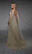 Alyce Paris 7134 Shoulder Streamer Plunging Neck Bridal Dress