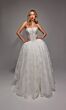 Alyce Paris 7149 Basque Waist High Slit Wedding Gown