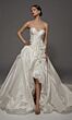 Alyce Paris 50000 Corset Bodice Drop Waist Taffeta Bridal Gown