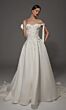 Alyce Paris 50002 A-Line Embroidered Lace Bodice Bridal Gown