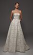 Alyce Paris 50007 Floral Lace Strapless A-Line Bridal Gown