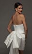 Alyce Paris 70091 Strapless Satin Scoop Neck Short Wedding Dress