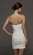 Alyce Paris 70095 Curved Neck Fitted Jacquard Short Bridal Dress