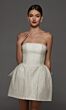 Alyce Paris 70097 Back Bow Strapless A-Line White Short Bridal Dress