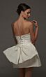 Alyce Paris 70097 Back Bow Strapless A-Line White Short Bridal Dress