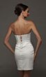 Alyce Paris 70099 Fitted Satin Sweetheart Neck Short Wedding Dress