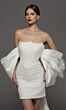 Alyce Paris 70100 Draped Sleeve Taffeta Bridal Jacket