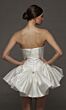 Alyce Paris 70101 Bow Skirt Mikado Strapless Short Wedding Dress