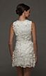 Alyce Paris 70117 Sleeveless Lace Jewel Neck Short Wedding Dress