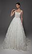 Alyce Paris 7166 A-Line Lace Up Back Square Neck Bridal Dress