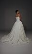 Alyce Paris 7174 Scoop Neck Jacquard Removable Sleeve Wedding Dress