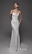 Alyce Paris 7175 Cowl Neck Fitted Satin Wedding Dress
