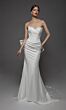 Alyce Paris 7177 Satin Back Bow Strapless Sweetheart Neck Wedding Gown